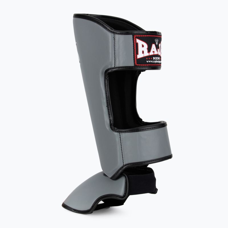 Blauzdų ir pėdų apsaugos RAJA BOXING Lightweight Shin Guards Semi Leather grey 3
