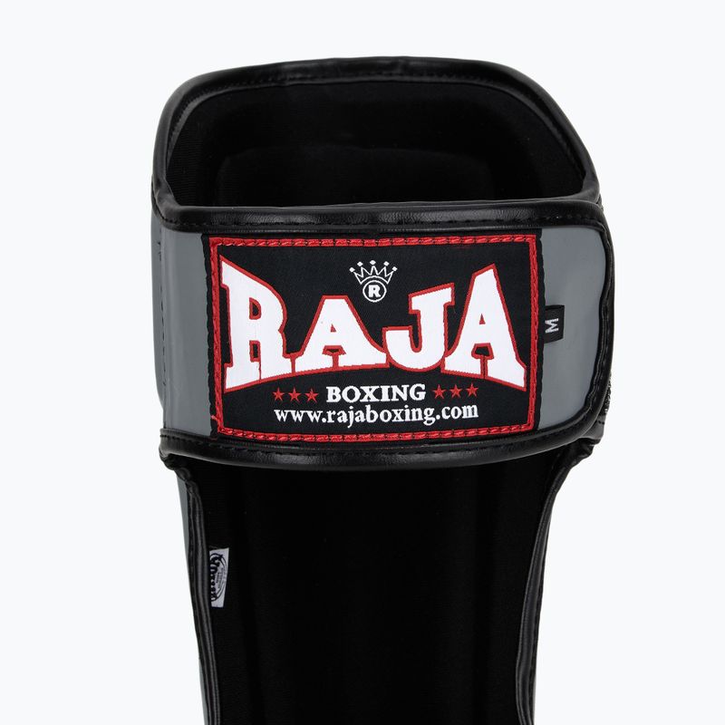 Blauzdų ir pėdų apsaugos RAJA BOXING Lightweight Shin Guards Semi Leather grey 6