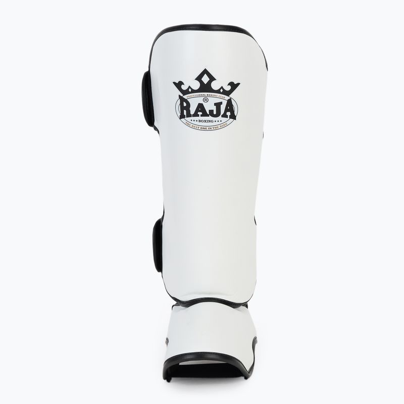 Blauzdų ir pėdų apsaugos RAJA BOXING Lightweight Shin Guards Semi Leather white 4