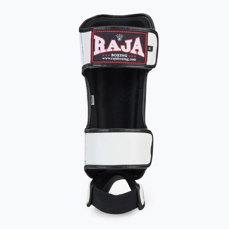 Blauzdų ir pėdų apsaugos RAJA BOXING Lightweight Shin Guards Semi Leather white 5