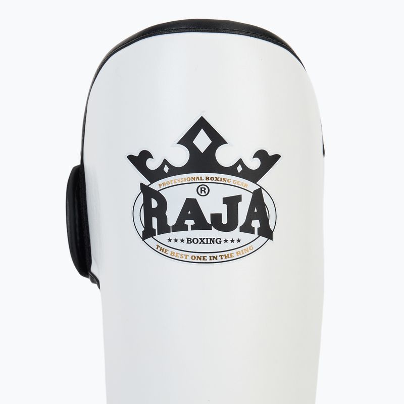 Blauzdų ir pėdų apsaugos RAJA BOXING Lightweight Shin Guards Semi Leather white 6