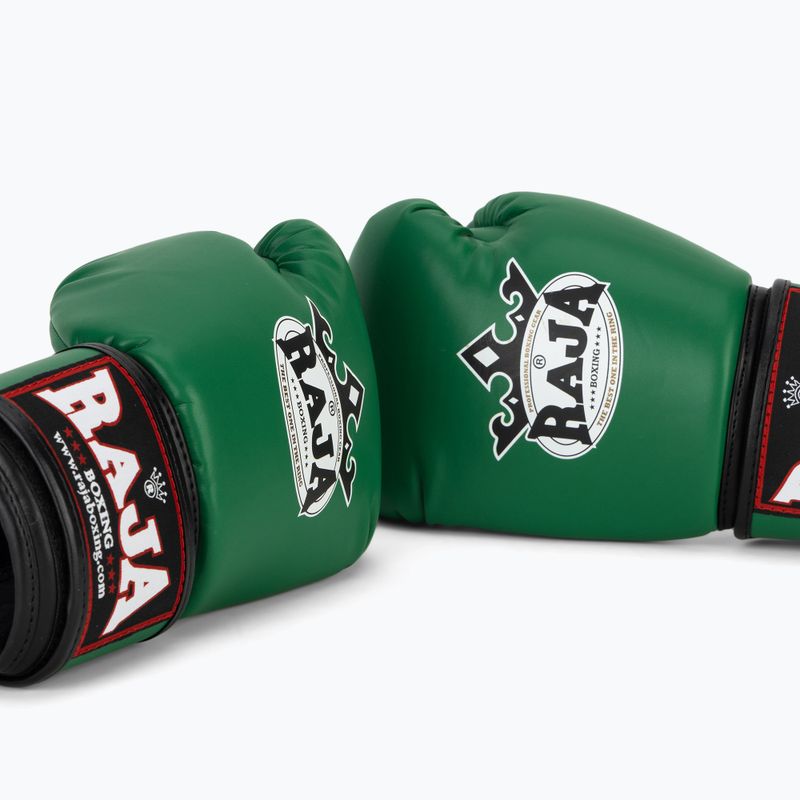Bokso pirštinės RAJA BOXING Single Semi Leather green 7