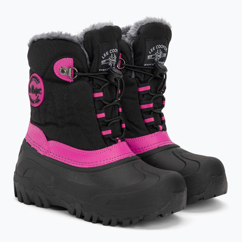 Lee Cooper vaikiški sniego batai LCJ-21-44-0523 juodi/fuksijos spalvos 4