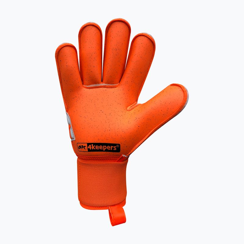 4keepers Force V 2.20 RF vaikiškos vartininko pirštinės baltos/oranžinės 6