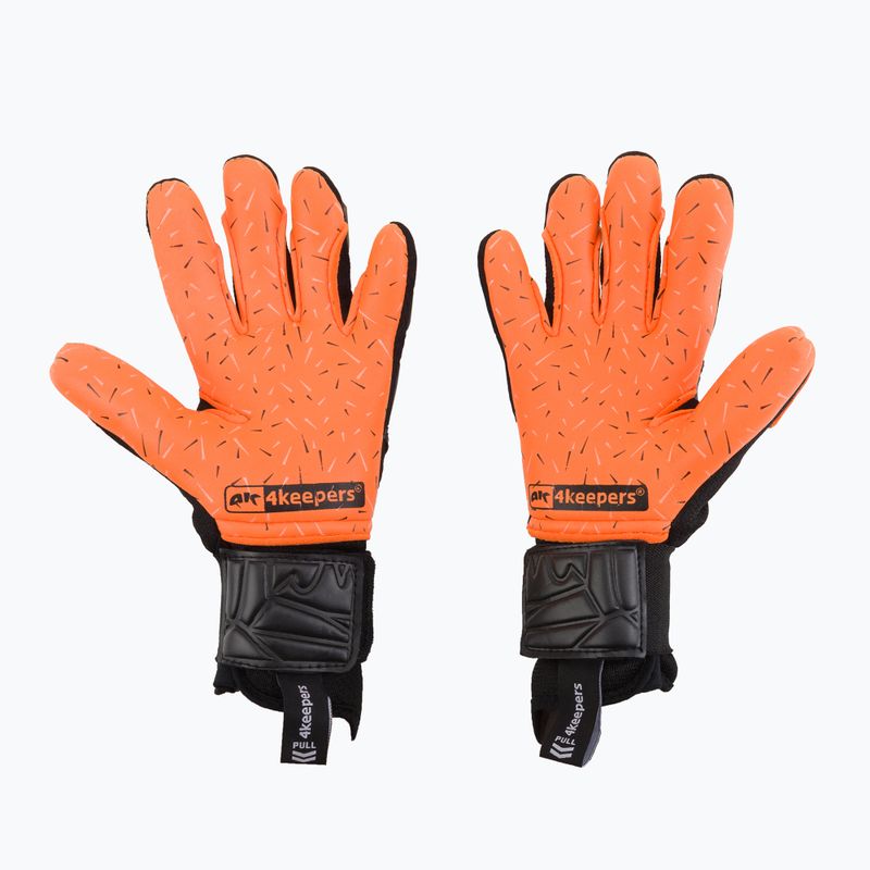 4keepers Equip Flame NC Jr vaikiškos vartininko pirštinės juoda/daugiaspalvė 2