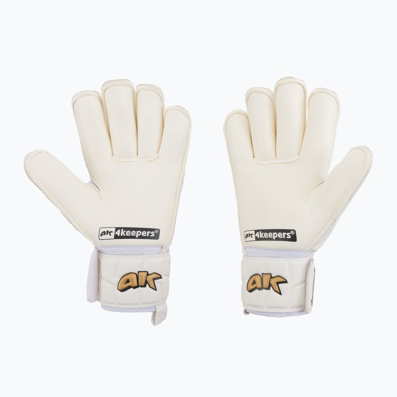 4keepers Champ Gold V RF vaikiškos vartininko pirštinės baltos/auksinės spalvos 2