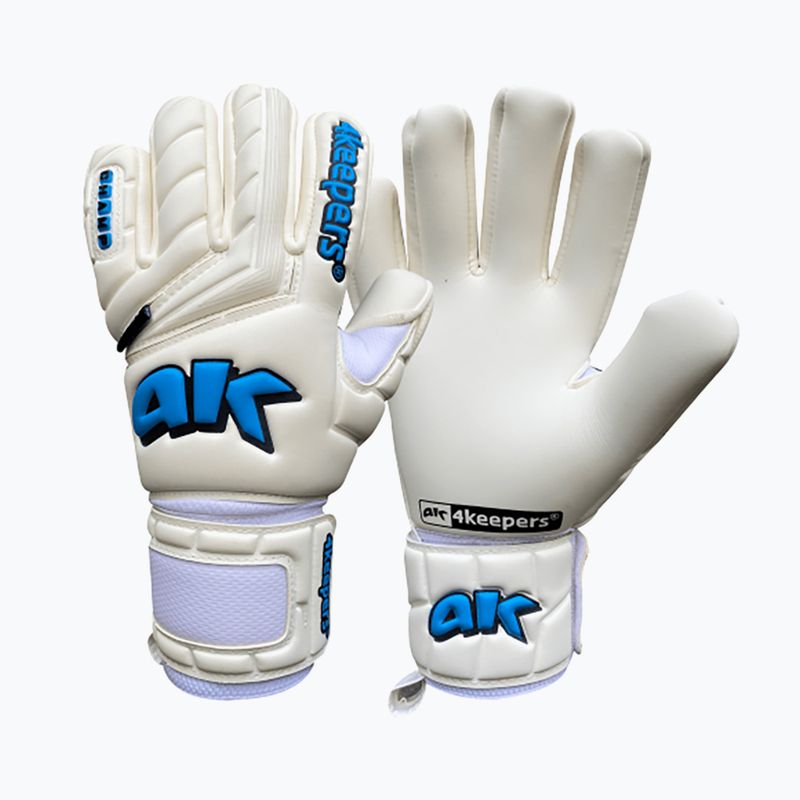 4keepers Champ Aqua V NC vartininko pirštinė balta/mėlyna 6