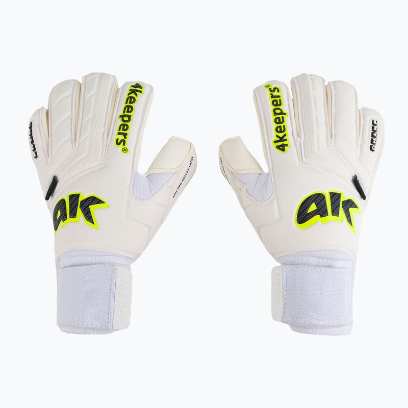 4keepers Champ Carbo V RF Strap vartininko pirštinės balta/geltona
