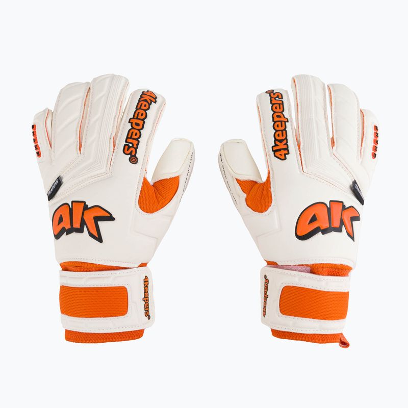 4keepers Champ Training V RF vartininko pirštinės baltos/oranžinės