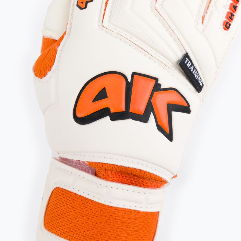 4keepers Champ Training V RF vartininko pirštinės baltos/oranžinės 3