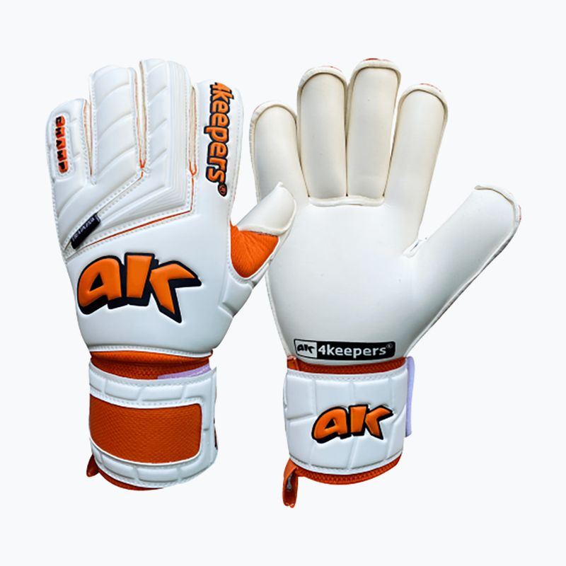 4keepers Champ Training V RF vartininko pirštinės baltos/oranžinės 6