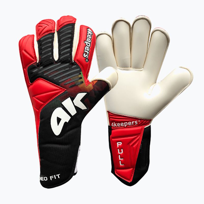 4keepers Neo Drago RF vaikiškos vartininko pirštinės juoda/balta/raudona 6