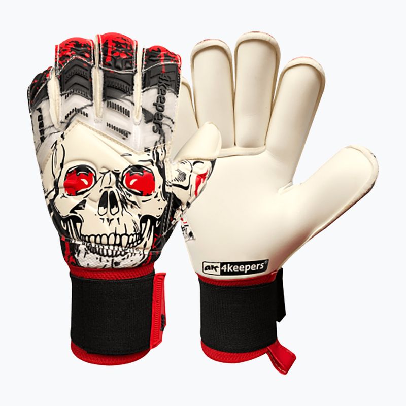 4keepers Force Halloween RF vartininko pirštinės baltos/juodos/raudonos spalvos 9