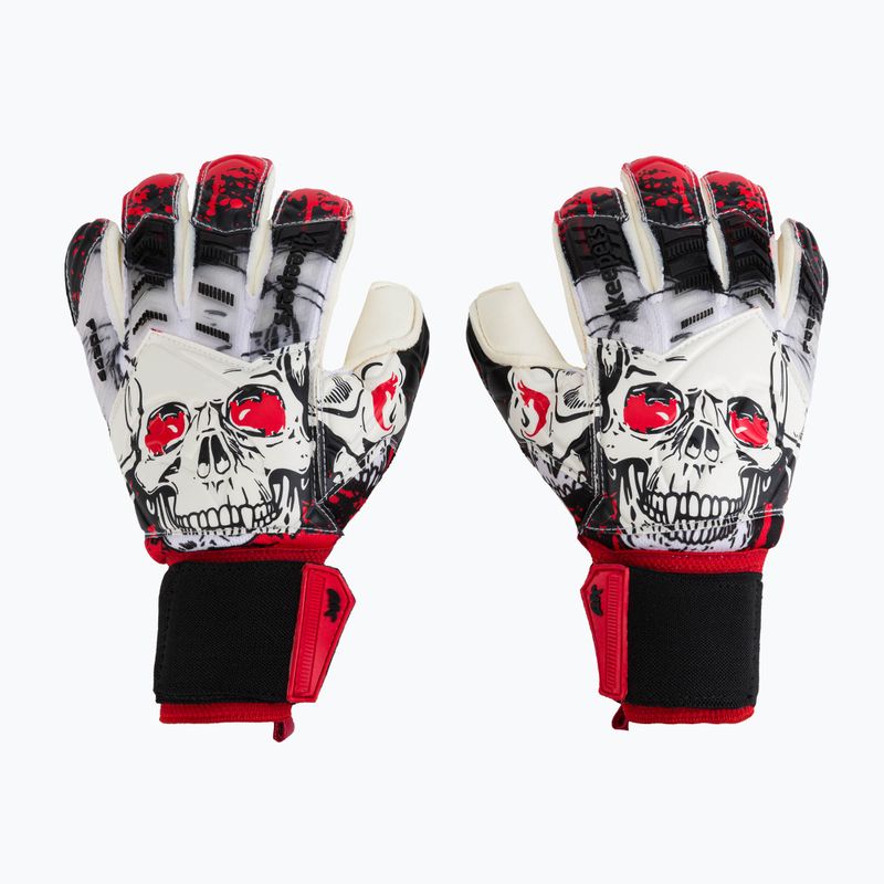 4keepers Force Halloween RF vartininko pirštinės baltos/juodos/raudonos spalvos