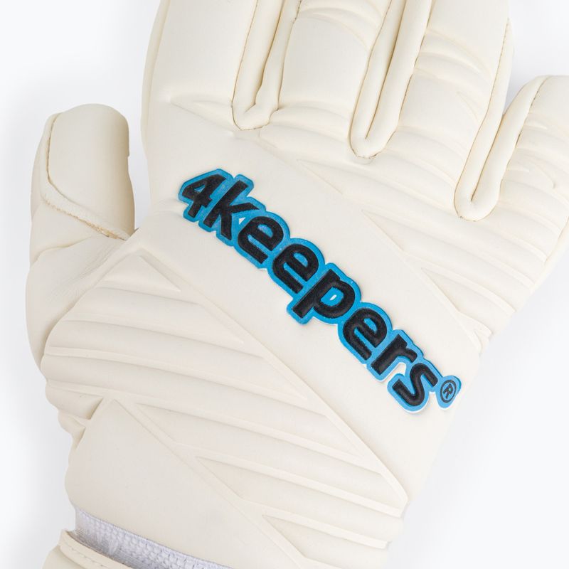 4keepers Retro IV NC vaikiškos vartininko pirštinės baltos spalvos 3