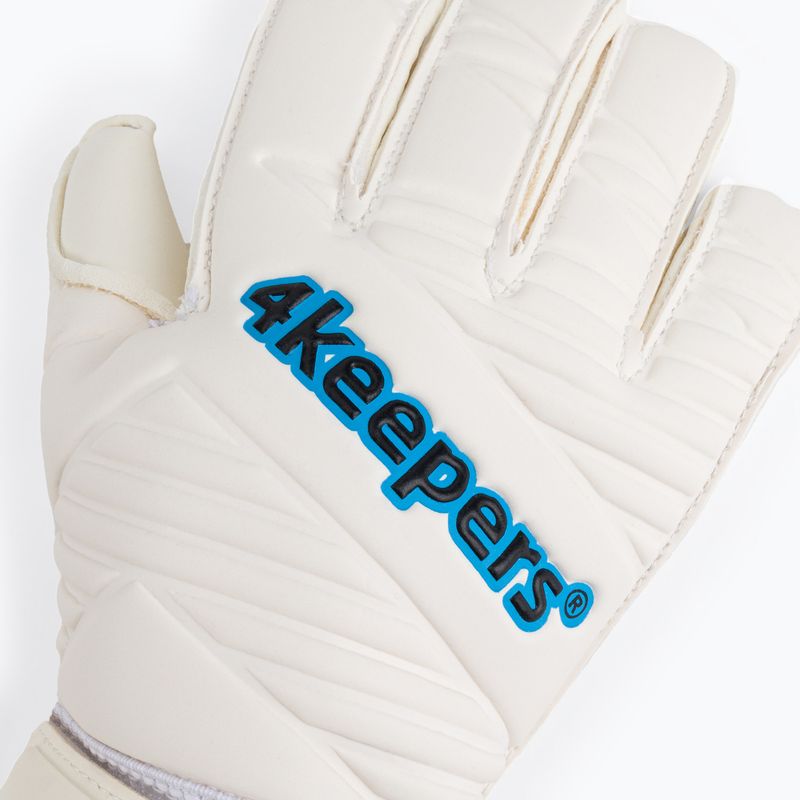 4keepers Retro IV RF vaikiškos vartininko pirštinės baltos spalvos 3