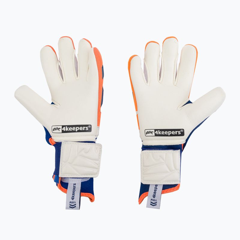 4keepers Equip Puesta NC Jr vaikiškos vartininko pirštinės mėlynos/oranžinės 2