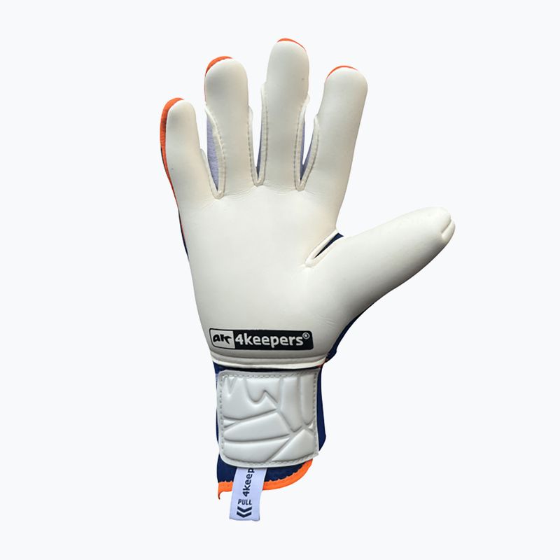4keepers Equip Puesta NC Jr vaikiškos vartininko pirštinės mėlynos/oranžinės 5