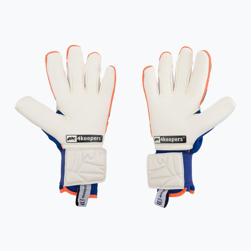 4keepers Equip Puesta NC vartininko pirštinės mėlynos/oranžinės 2