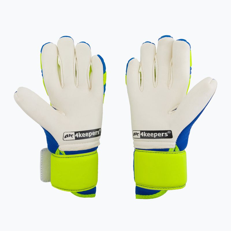 4keepers Equip Breeze NC Jr vaikiškos vartininko pirštinės mėlynos/žalios spalvos 2