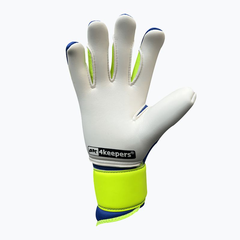 4keepers Equip Breeze NC Jr vaikiškos vartininko pirštinės mėlynos/žalios spalvos 5