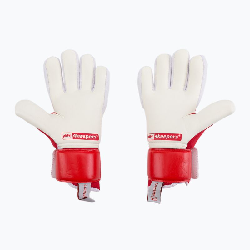 Vaikiškos vartininko pirštinės 4keepers Equip Poland NC Jr balta/raudona 2
