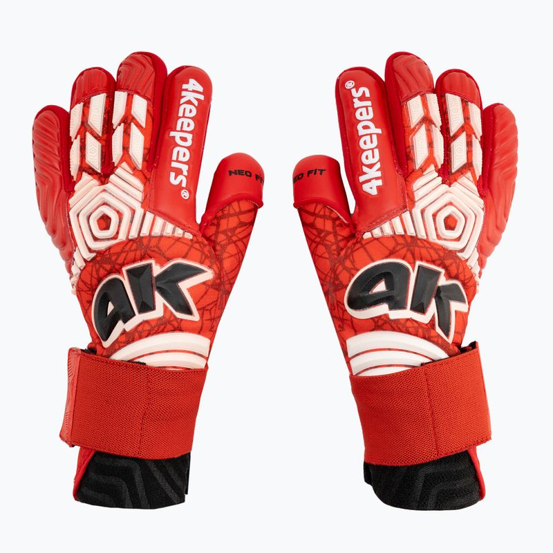 4keepers Neo Rodeo NC Jr vaikiškos vartininko pirštinės raudonos spalvos