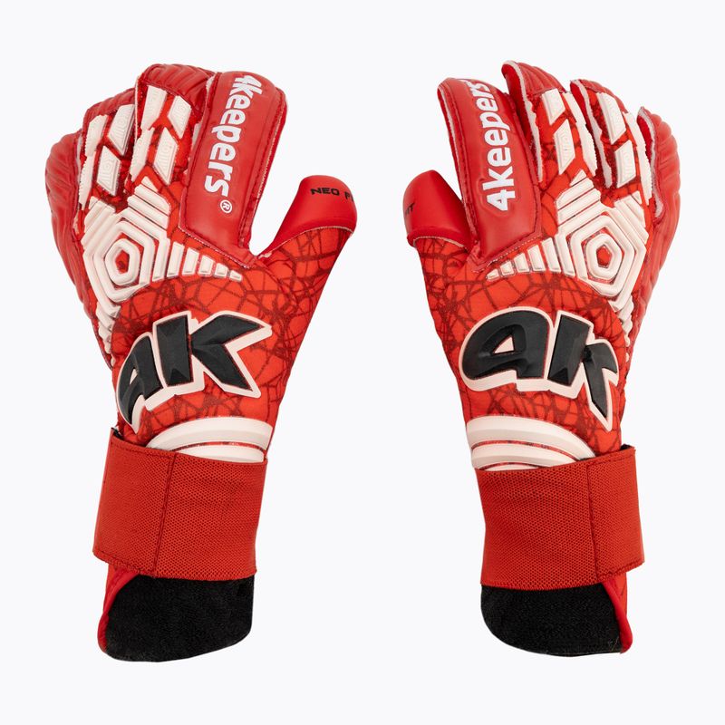 4keepers Neo Rodeo RF2G Jr vaikiškos vartininko pirštinės raudonos spalvos