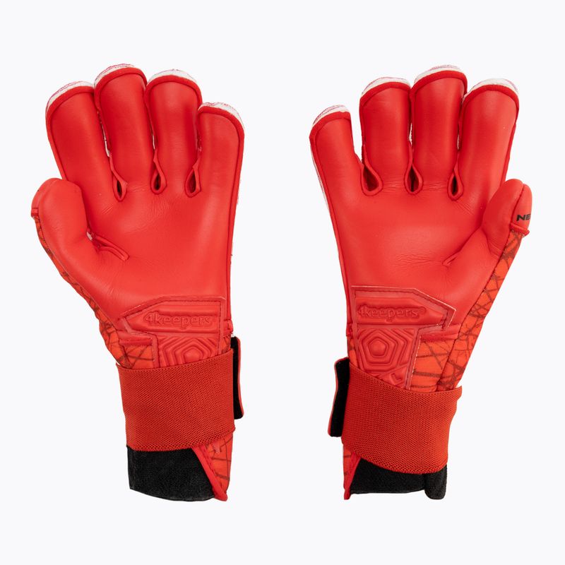 4keepers Neo Rodeo RF2G Jr vaikiškos vartininko pirštinės raudonos spalvos 2