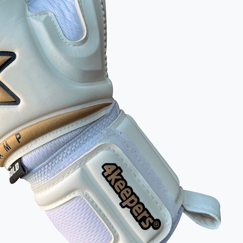Vartininko pirštinės 4Keepers Champ Gold VI baltos 9