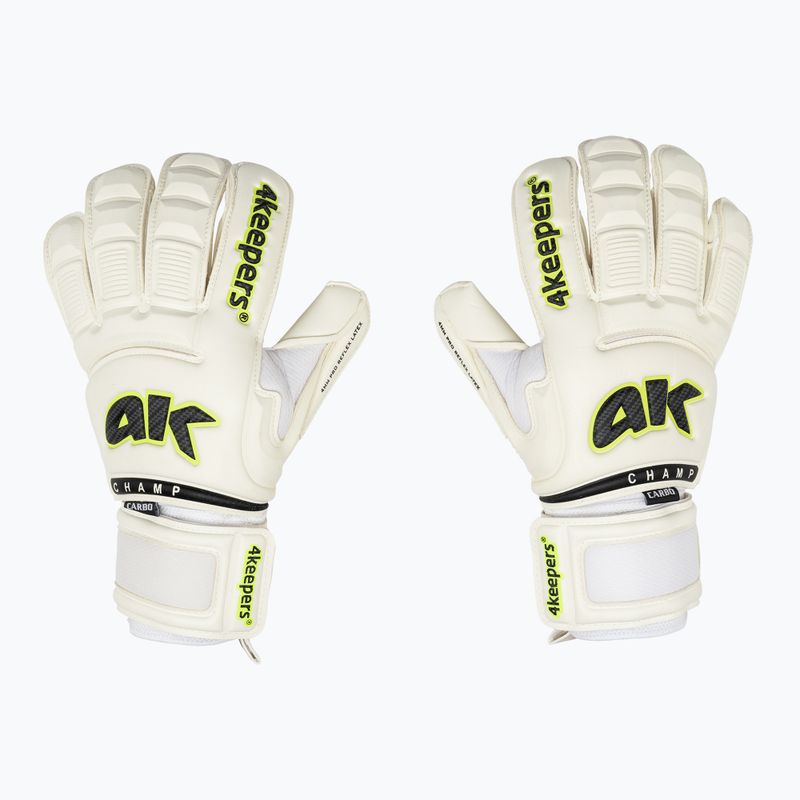 Vartininko pirštinės 4Keepers Champ Carbo VI baltos