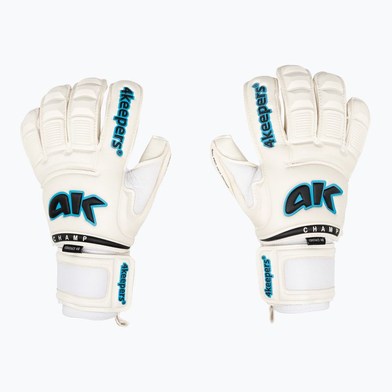 Vartininko pirštinės 4Keepers Champ AQ Contact VI baltos