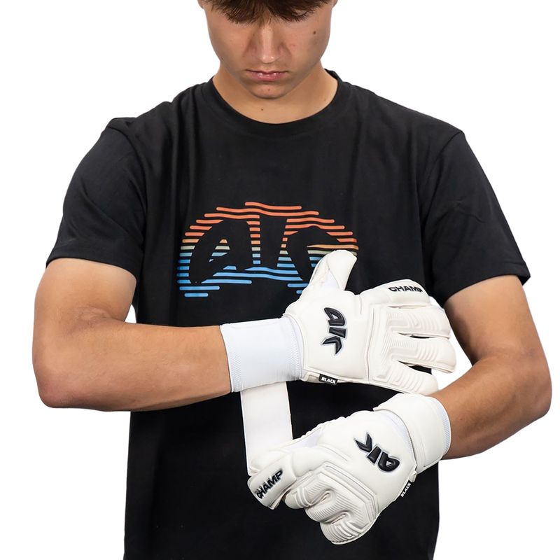 Vaikiškos vartininko pirštinės 4keepers Champ VII RF2G Jr black/white 7