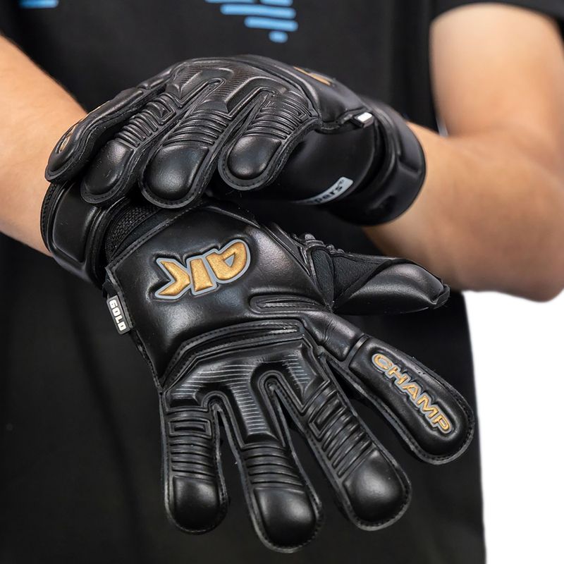 Vaikiškos vartininko pirštinės 4keepers Champ Gold Black VII RF2G Jr gold/black 9
