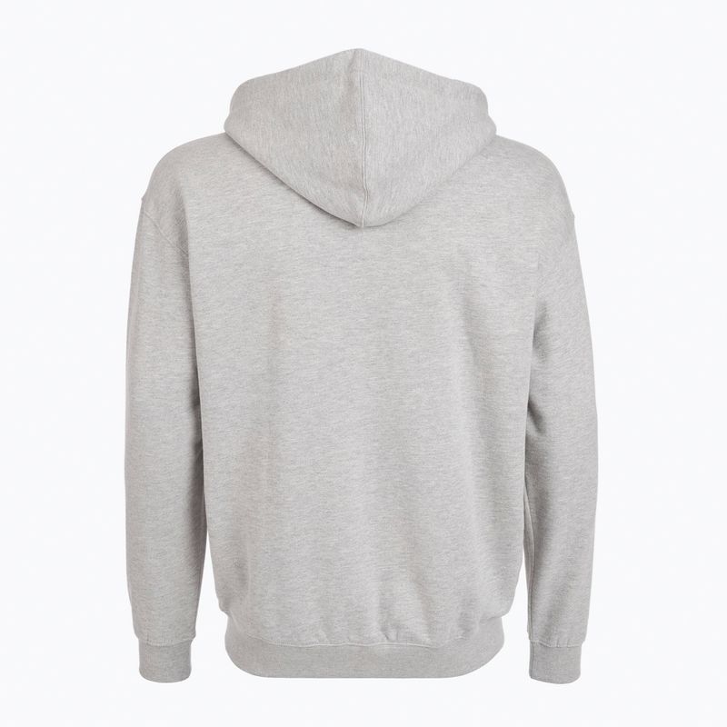 PROSTO vyriška striukė su gobtuvu Logo Zip pilka 2