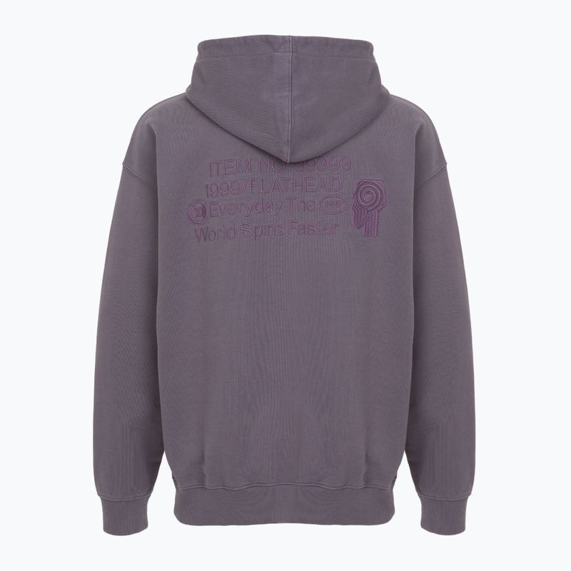 Vyriškas džemperis PROSTO Flathead Hoodie washed lavender 2