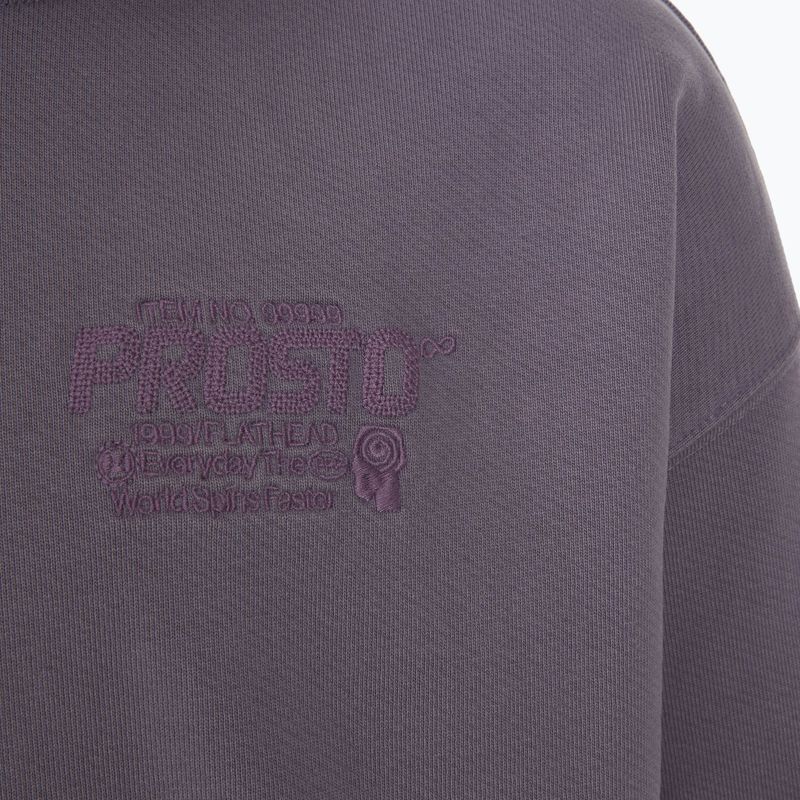 Vyriškas džemperis PROSTO Flathead Hoodie washed lavender 5