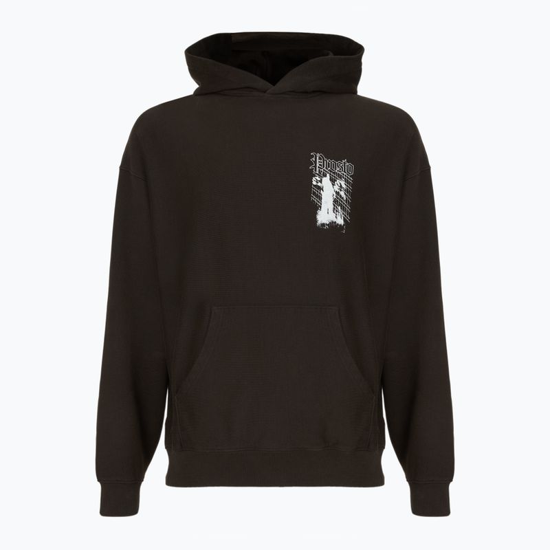 Vyriška PROSTO Shadow Hoodie išplauta juoda