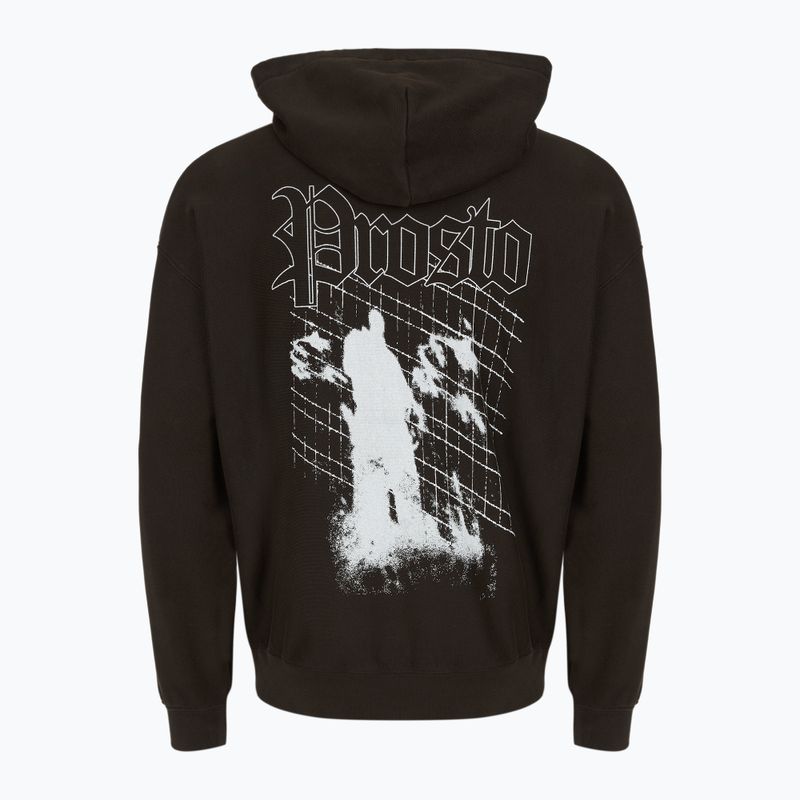 Vyriška PROSTO Shadow Hoodie išplauta juoda 2