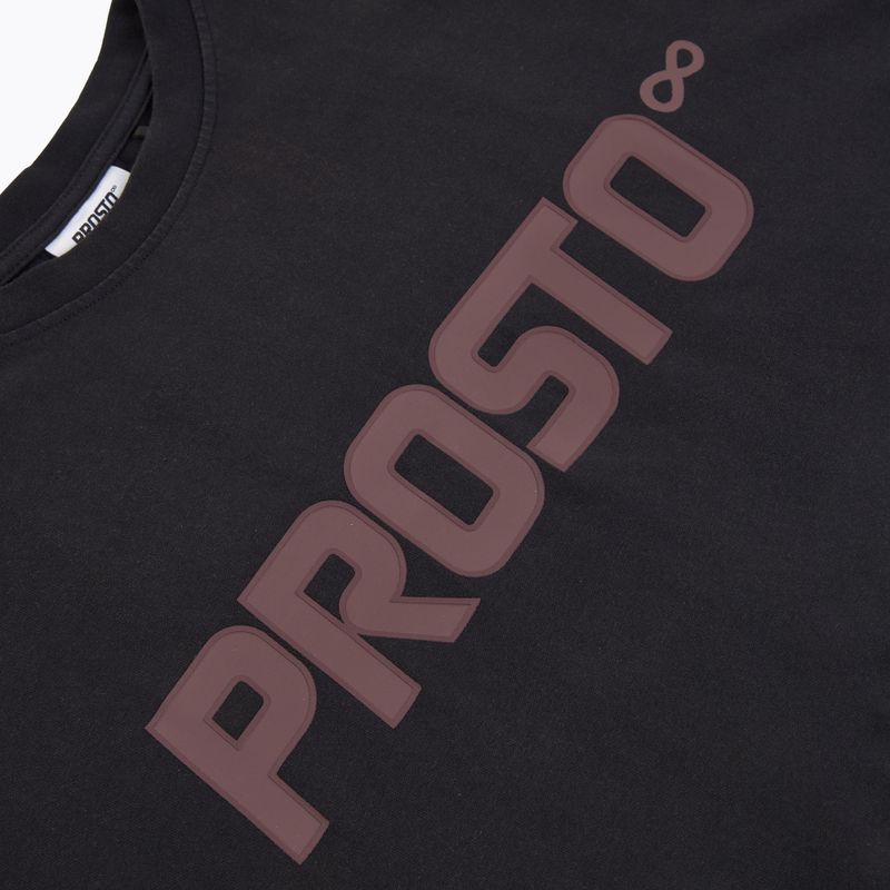 Vyriški PROSTO Big Logo skalbti juodi marškinėliai 3