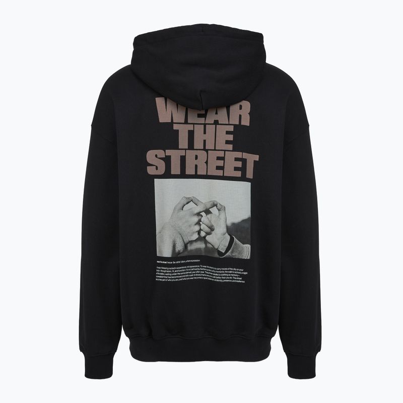 Vyriškas džemperis PROSTO Wear The Street Hoodie black 2
