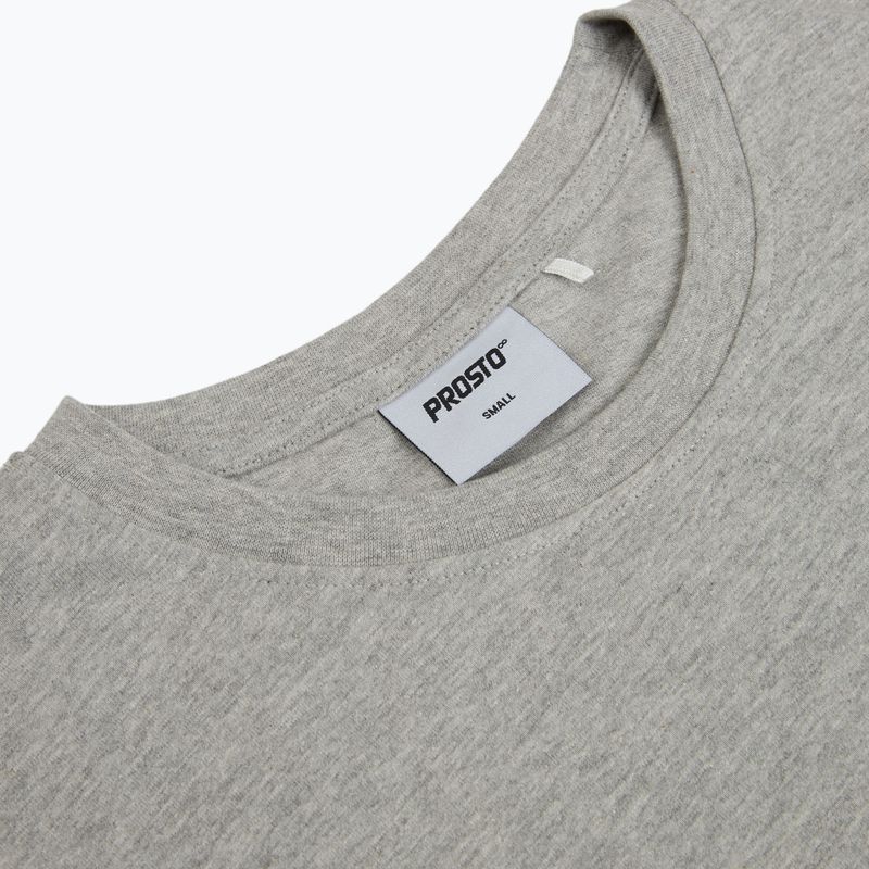 Vyriški marškinėliai PROSTO Big Log grey/melange 3