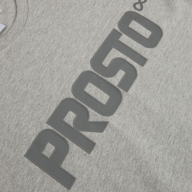 Vyriški marškinėliai PROSTO Big Log grey/melange 4