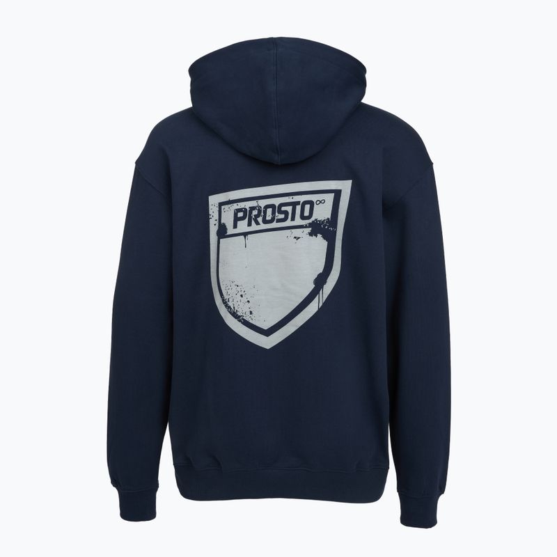 Vyriškas džemperis PROSTO Hoodie Splash Shield navy blue 2