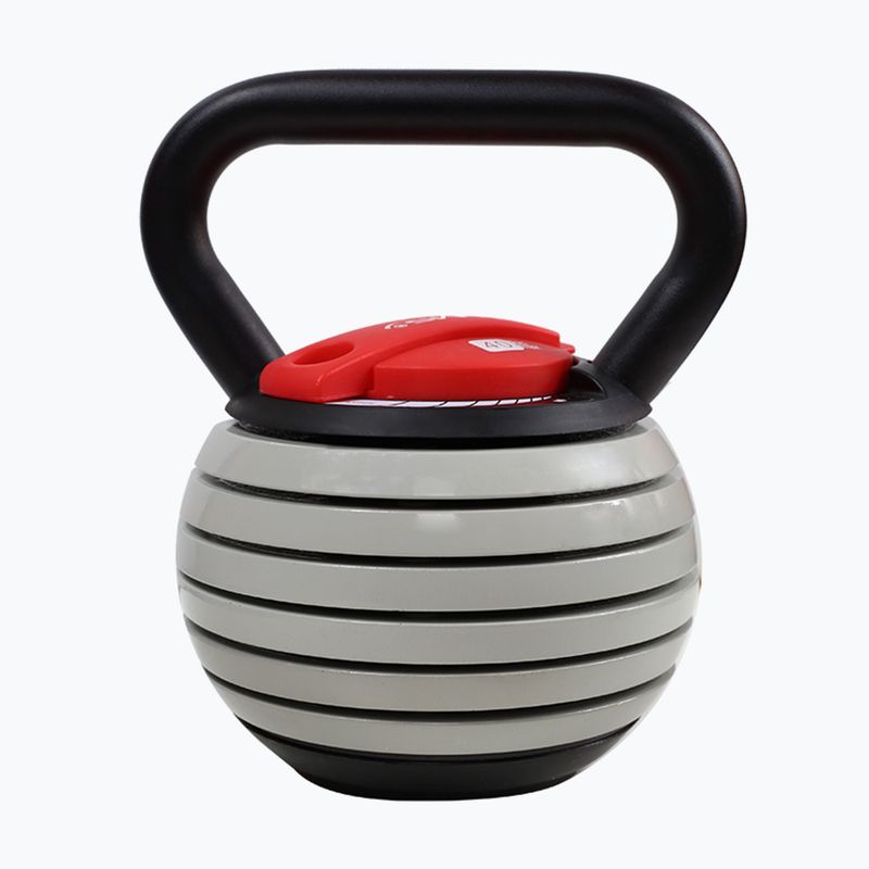 Reguliuojamas Kettlebell HMS KR40 pilkas/juodas