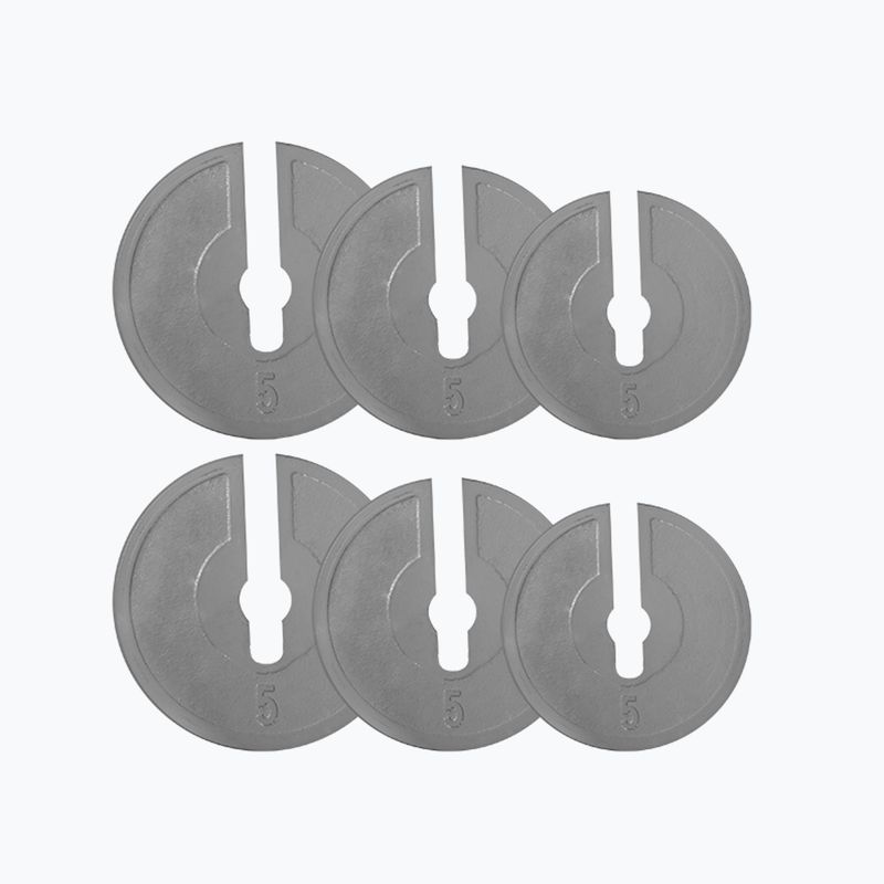 Reguliuojamas Kettlebell HMS KR40 pilkas/juodas 7