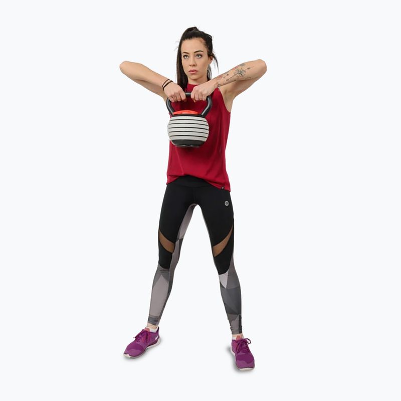 Reguliuojamas Kettlebell HMS KR40 pilkas/juodas 9