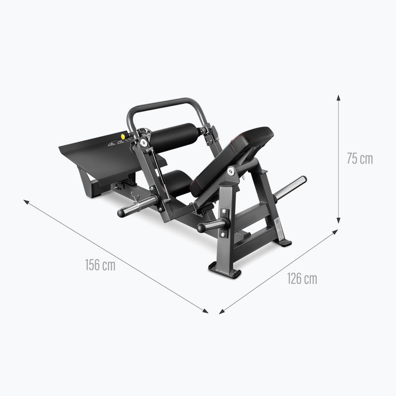 Suoliukas sėdmenų raumenims mankštinti HMS Commercial MHT01 Hip Thrust black 3