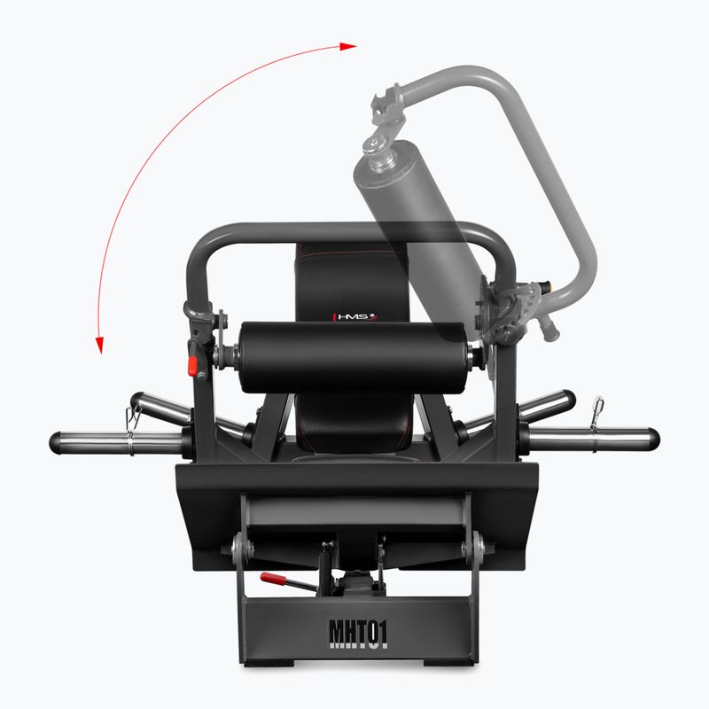Suoliukas sėdmenų raumenims mankštinti HMS Commercial MHT01 Hip Thrust black 5