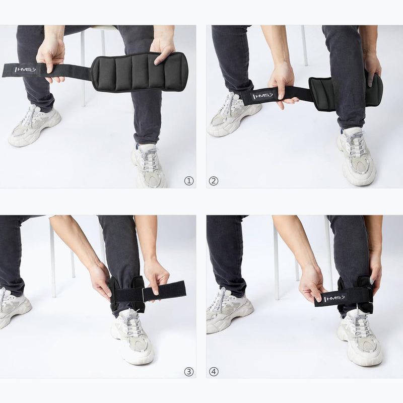 Svarmenys čiurnoms ir riešams HMS ONK01 0,5 kg 2 vnt. black 7